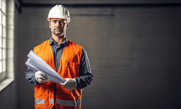 Un lavoratore qualificato in uniforme emana professionalità