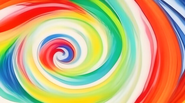 un lecca-lecca arcobaleno è una spirale color arcobaleno