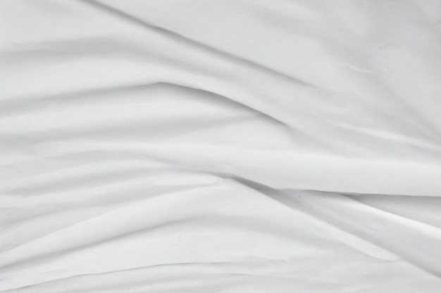 un lenzuolo bianco con una foto in bianco e nero di un gatto sdraiato su un lato su un letto con una lenzuola bianca