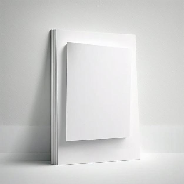 Un libro bianco è appoggiato a un muro con la scritta "arte".