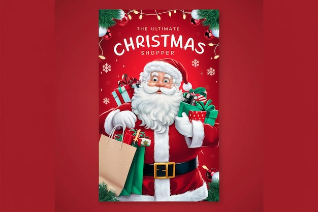un libro che dice Babbo Natale su di esso