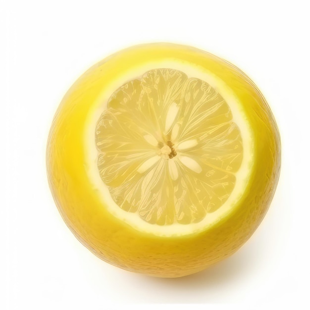 Un limone che ha un buco in esso