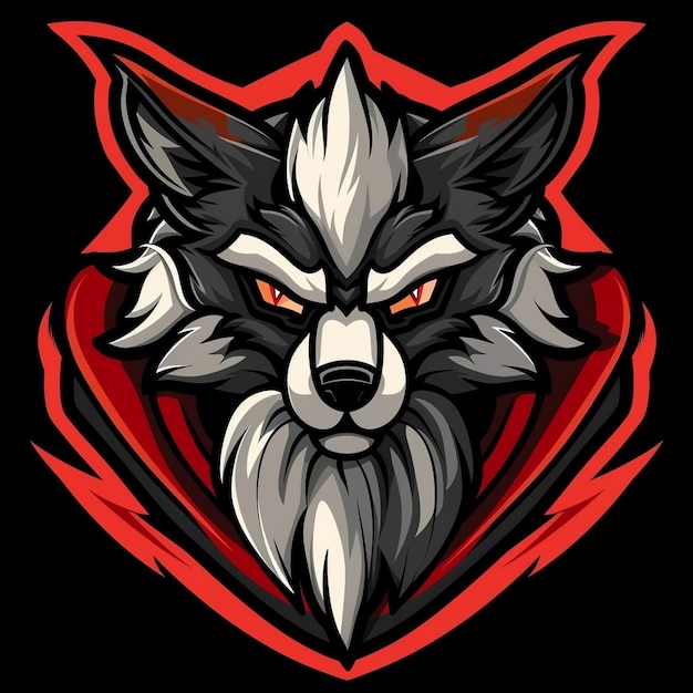 Un logo di gioco con una mascotte animale