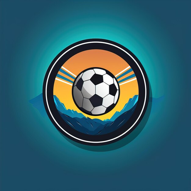 Un logo di un'app di prenotazione di calcio l'app