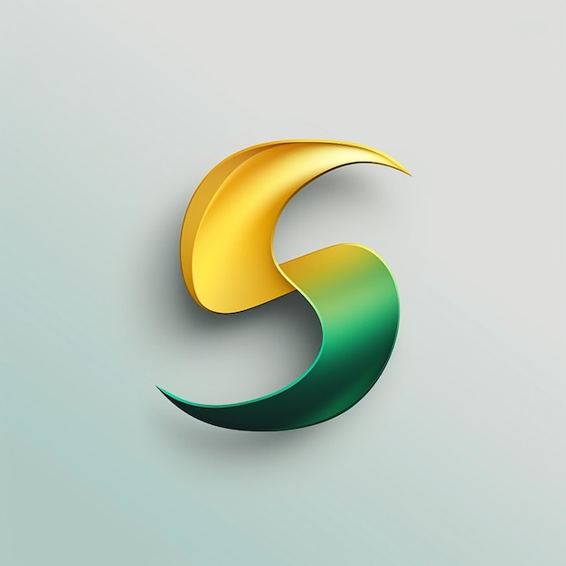 un logo giallo e verde con la parola "s" sopra.
