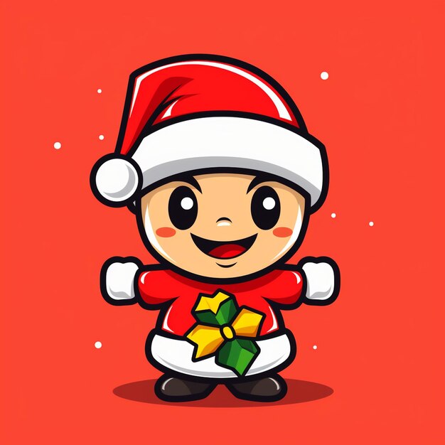 un logo mascotte di Buon Natale