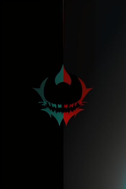 Un logo nero e rosso con sopra la parola Doom