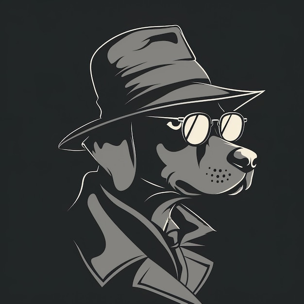 Un logo per CaseDog che è una società di esperienza di detective