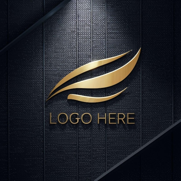 un logo per il logo qui è su uno sfondo nero