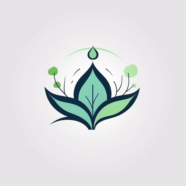 Un logo per un'azienda chiamata Green Leaf.