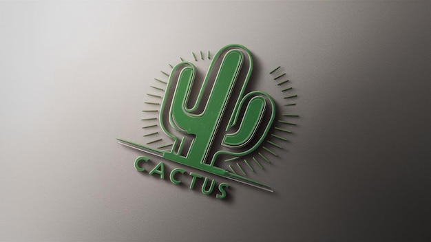 un logo verde con uno sfondo verde che dice quot cactus quot