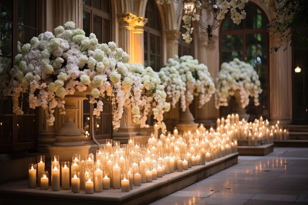 un luogo di matrimonio all'aperto lussuoso ed elegante decorazione ispirazione idee