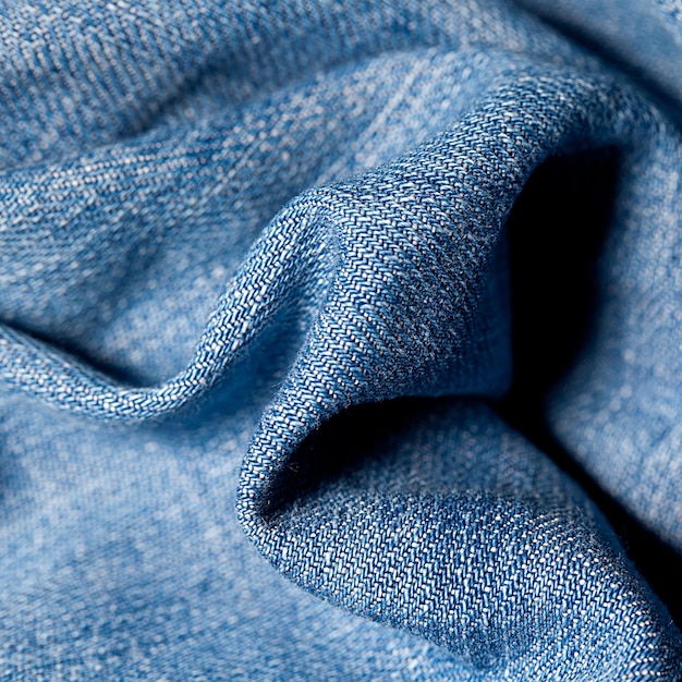 Un macro primo piano da un panno di blue jeans. Scattata in Studio con una 5D mark III.