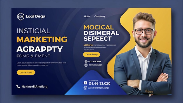 un manifesto per il marchio di marketing per il marca di marketing
