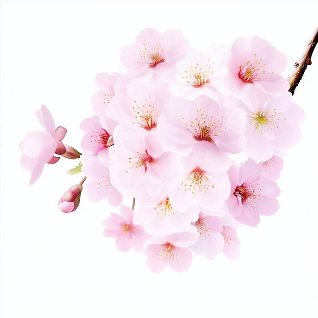 Un mazzo di fiori rosa con sopra la parola ciliegia