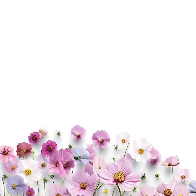 Un mazzo di fiori rosa e viola