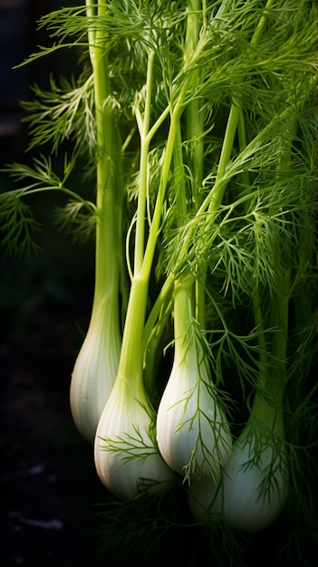 un mazzo di paludi paludi che crescono in un giardino