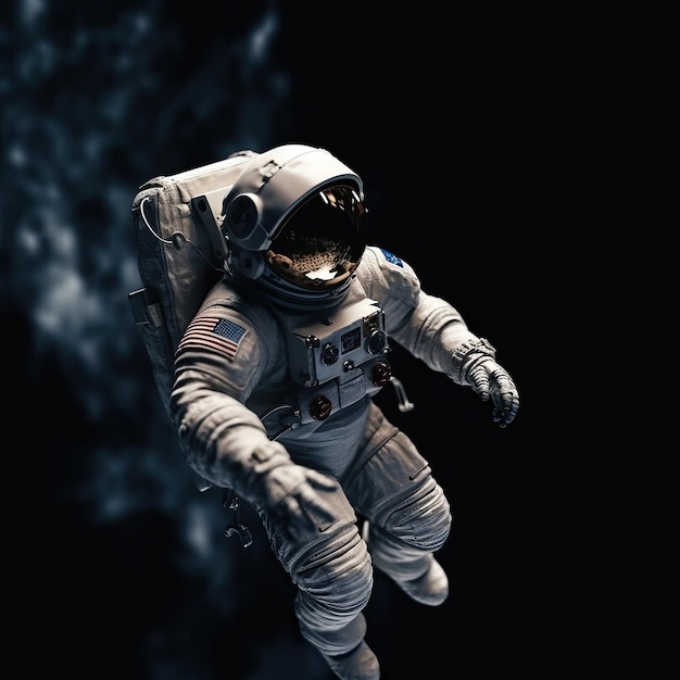 Un minuscolo astronauta nello spazio