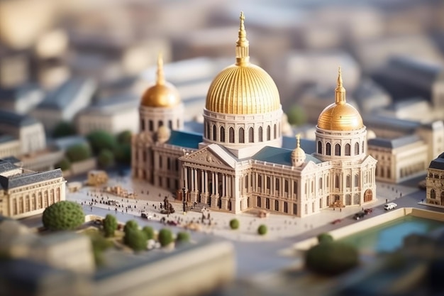 Un modello della cattedrale dell'annunciazione a Mosca