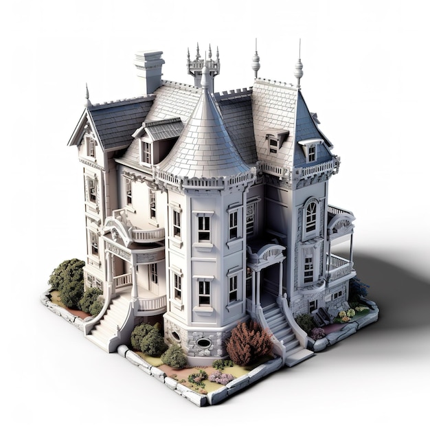 Un modello di castello realizzato dalla compagnia della compagnia.