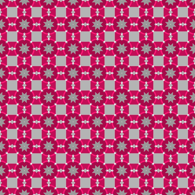Un modello di quadrati rosa e viola con un quadrato bianco al centro. uno schema di quadrati rosa e viola con un quadrato bianco al centro stock illustrazione