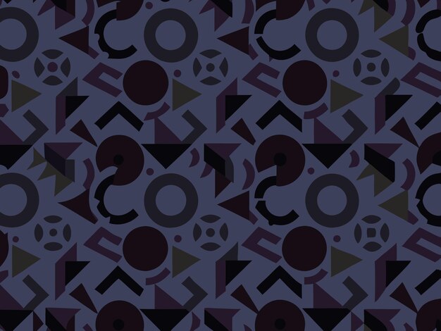 un modello geometrico colorato con un cerchio nero e un cerchio nera