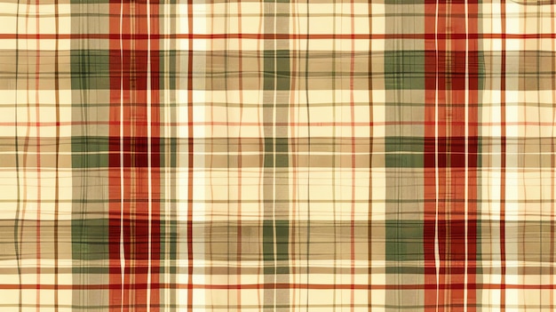 Un modello ripetibile senza cuciture di un classico tartan plaid in toni di terra soffocati