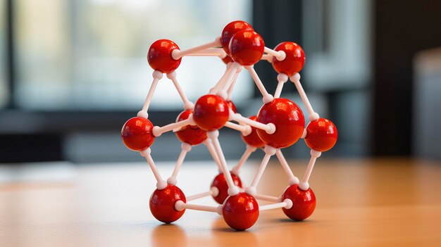 Un modello stampato in 3D di una molecola 1 Creato con la tecnologia AI generativa