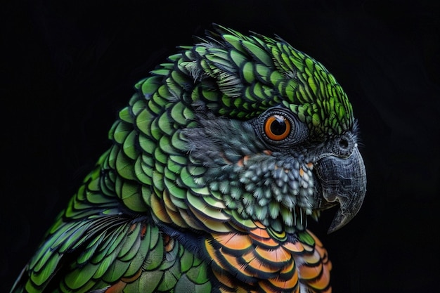 Un mosaico piumato Il pappagallo colorato