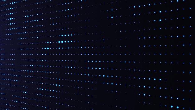 Un motivo a punti blu su un muro