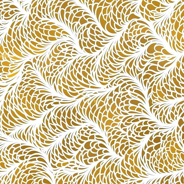 un motivo astratto con un colore bianco e oro nello stile delle linee fluide organiche art nouveau