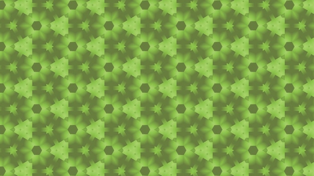 un motivo floreale verde con un fiore verde e foglie.