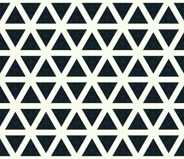 Un motivo in bianco e nero con triangoli che dicono rombo.