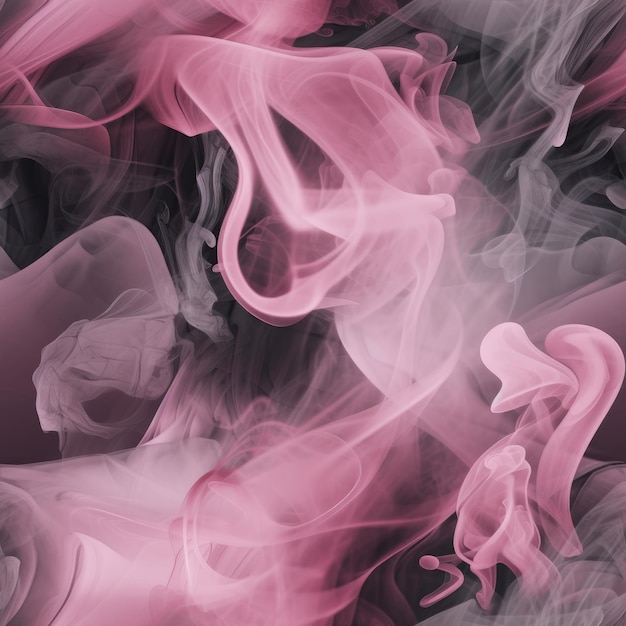 Un motivo senza cuciture caratterizzato da una combinazione di fumo rosa e nero