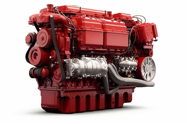 un motore rosso della compagnia della compagnia