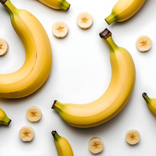 un mucchio di banane con la parola o su di loro