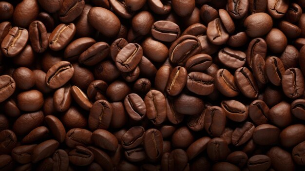 Un mucchio di chicchi di caffè è mostrato in questa immagine