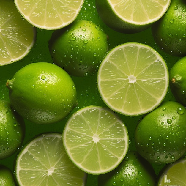 Un mucchio di lime con sopra la parola lime