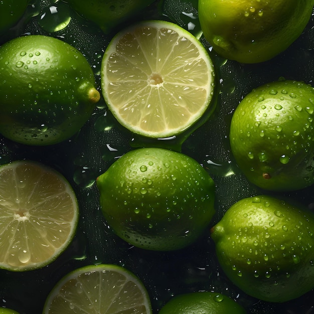 Un mucchio di lime con sopra la parola lime