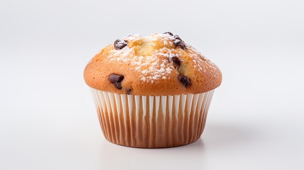 un muffin con un cupcake al centro