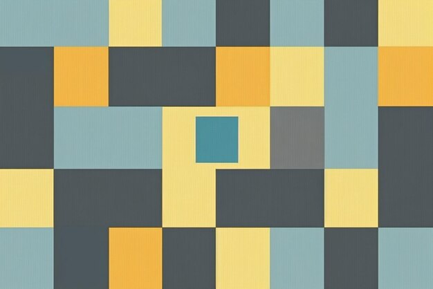 Un muro colorato con un quadrato al centro che ha al centro un quadrato blu.