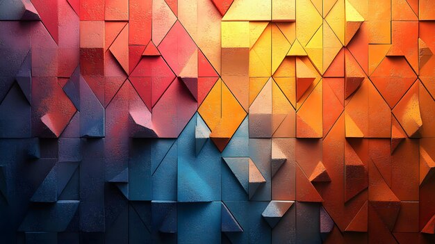 un muro colorato con un uomo su di esso e uno colorato che dice "ti voglio bene"