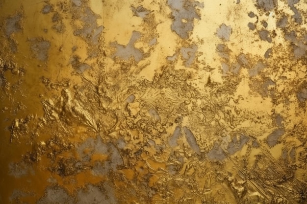 Un muro d'oro con uno sfondo strutturato.