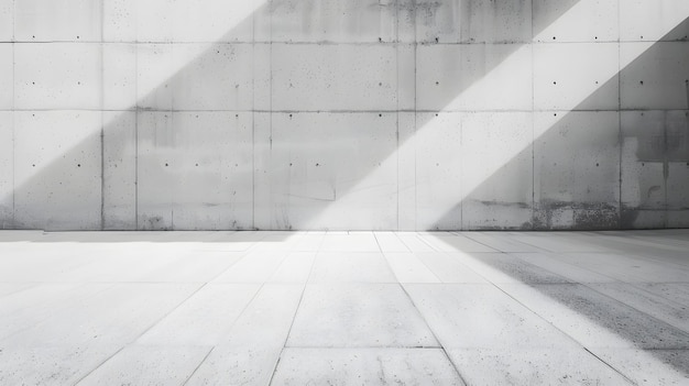 un muro di cemento con una luce che brilla su di esso