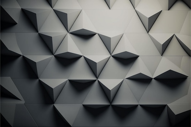 un muro di forme geometriche è mostrato con uno sfondo bianco.