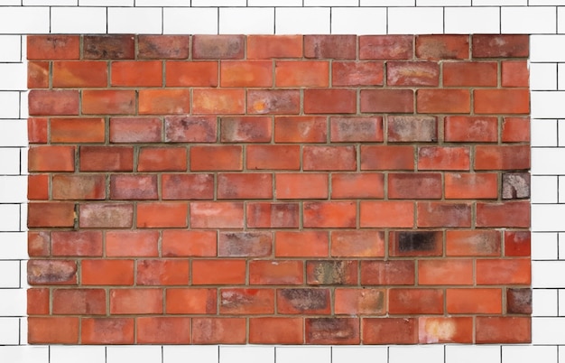 un muro di mattoni con un bordo di mattoni.