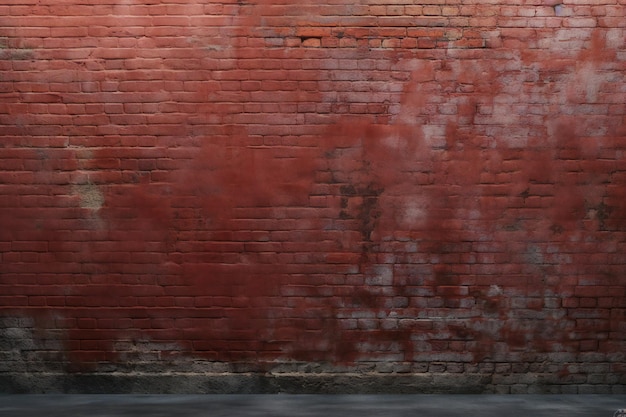 Un muro di mattoni con un muro di mattoni rossi e un uomo vestito di nero.