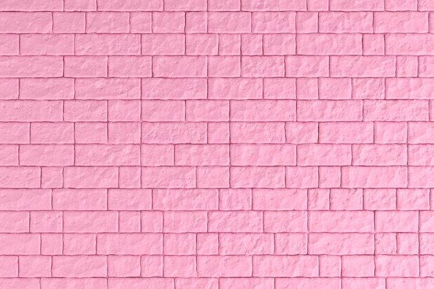 Un muro di mattoni rosa. Illustrazione 3D