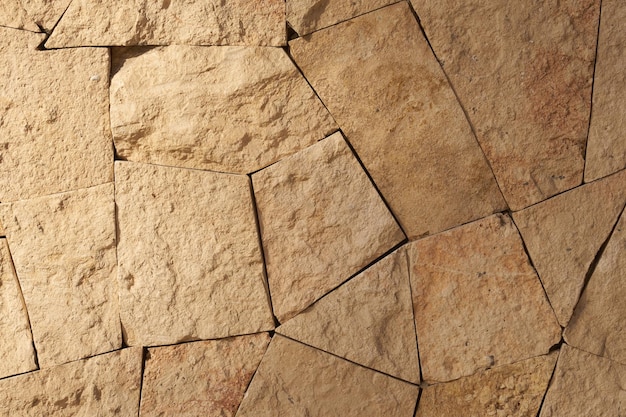Un muro di pietre di granito come sfondo