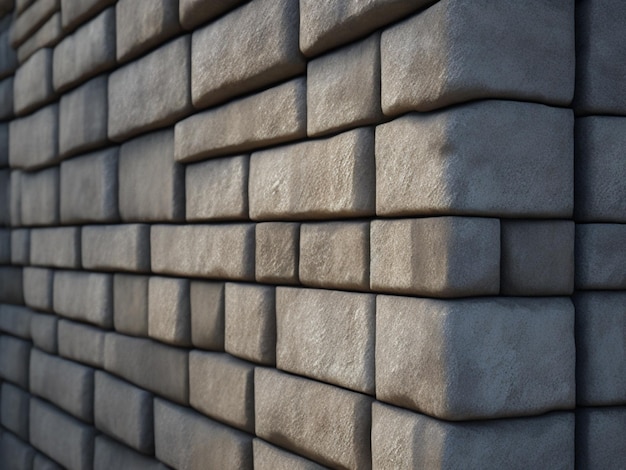 Un muro fatto di mattoni con la parola " cubo " sopra.